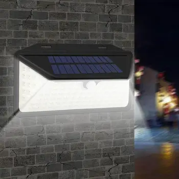 

3 Modes Trilaterally Lighting LED Solar Wall Lamp Waterproof Body Induction