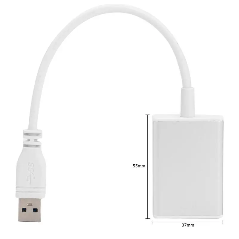 ALLOYSEED USB3.0 к HDMI конвертер «Папа-мама» кабель адаптер 5,0 Гбит/с высокоскоростной 1080P 3D USB3.0 HDMI кабель для HDTV проектора