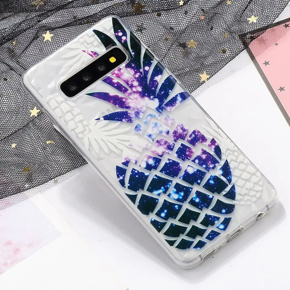 Прозрачные мягкие чехлы из ТПУ для Samsung S8 S9 S10 Plus S10e защитная задняя крышка Galaxy A10 A20