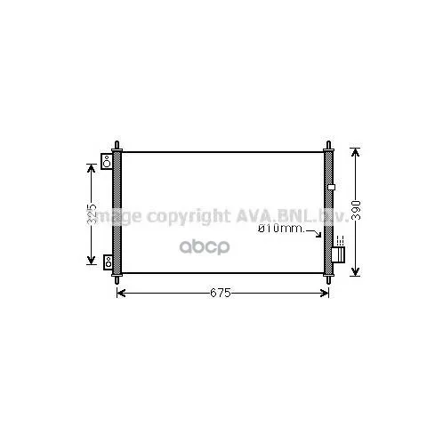 Радиатор Кондиционера Honda: Accord Viii(Cm) 2.0(Cm1)/2.2 I-Ctdi/2.4(Cm2)/2.4 Vtec E/2.4 Vtec T 03- Ava арт. HD5229