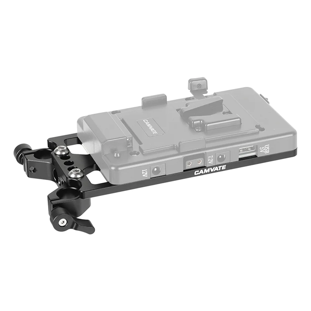 Camvate Multi-purpose Placa de Queijo Legal Placa de Backboard com 15 mm Haste Braçadeira para Câmera Dslr V-lock Montagem Power Splitter Montagem - Image 2