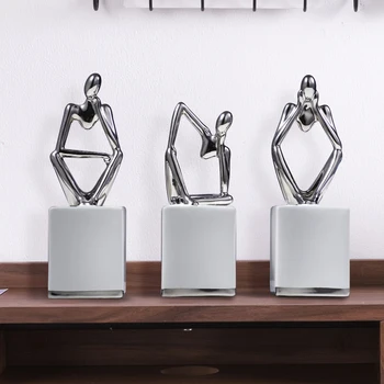 

Modern abstract art character thinking about sculpture Simple office home decoration ornaments