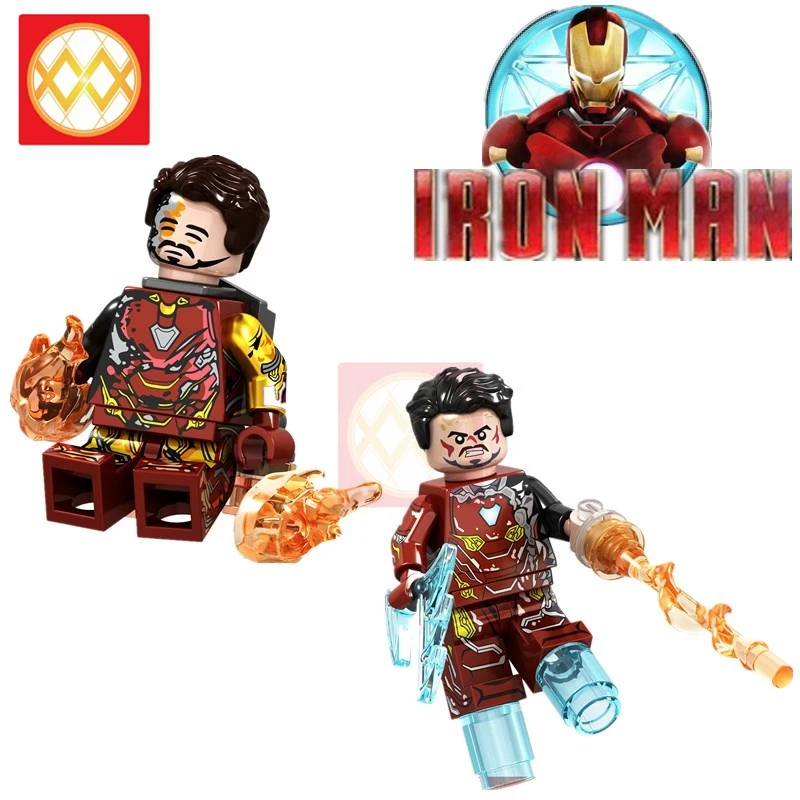

GD231 Iron Man MK50 MK85 Howard Shuri Gamora Scarlet Witch Wasp Lizard Panther Spiderman Building Blocks Toy for Children GD236