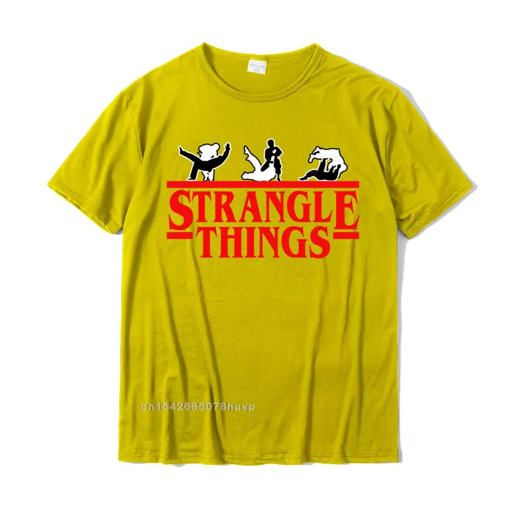  Simple Style Tops & Tees Designer Short Sleeve Young Tshirts TpicOriginaltitle Cool Thanksgiving Day Tee-Shirt Round Neck Funny MMA BJJ Strangle Things Brazilian Jiu Jitsu Gi Gift Pullover Hoodie__1989. yellow
