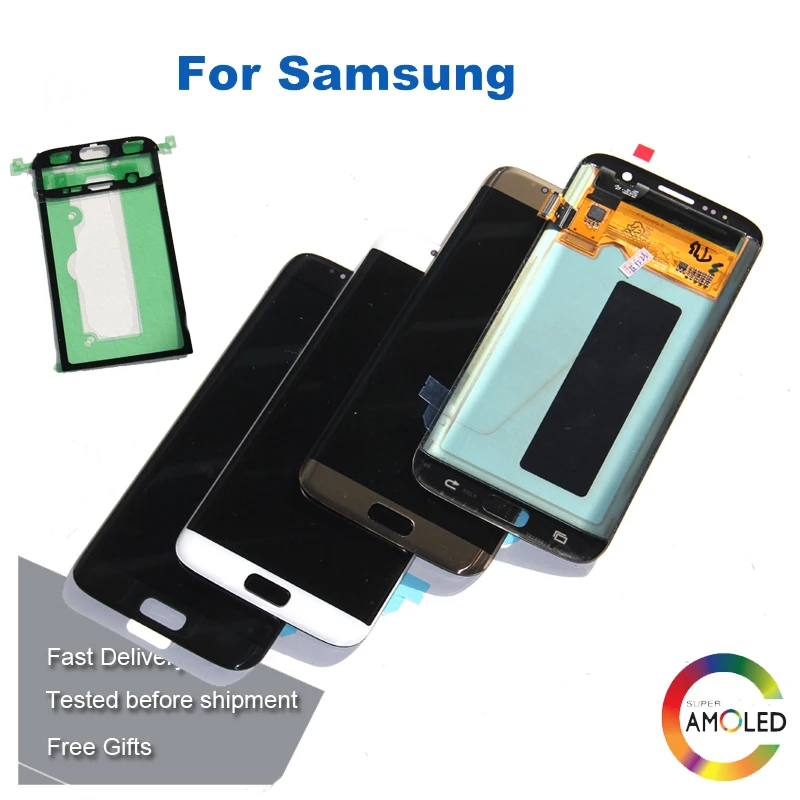 S7 Edge LCD for SAMSUNG edge G935 G935F Display Touch Screen Digitizer | Мобильные телефоны и аксессуары