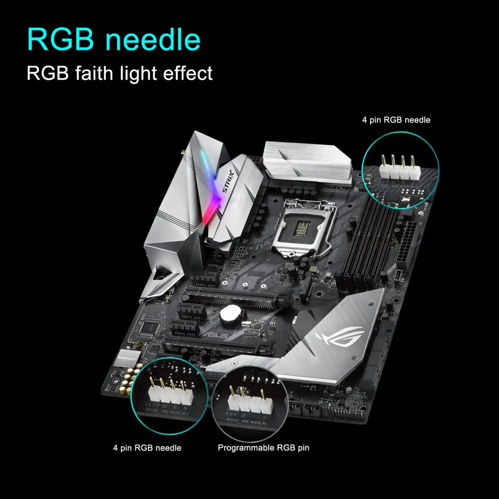 ROG STRIX Z370-E игровой Z370 блок питания ATX материнская плата LGA1151 гнездо 802.11ac Wi-Fi Поддержка DDR4 4000 МГц SATA 6 Гбит/с USB3.1 доска