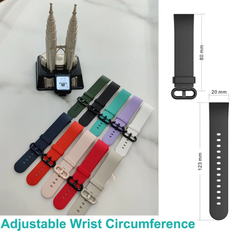 Replacement Strap For XiaoMi Mi Watch Lite Strap Silicone Watchband For XiaoMi Mi Watch Lite Smart Watch Strap Bracelet