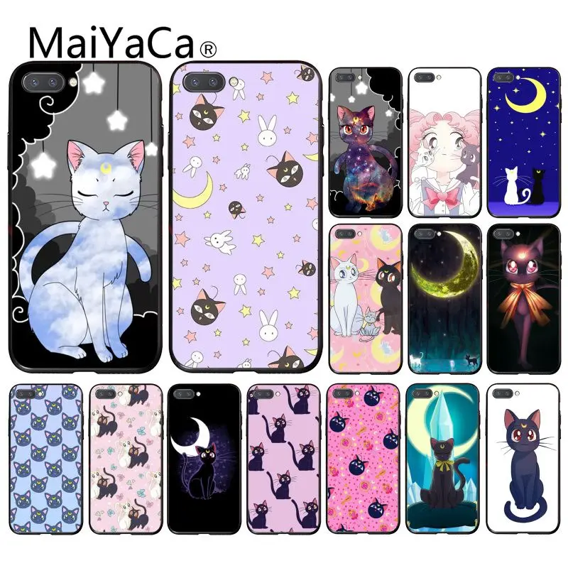 Чехол для телефона Maiyaca sailor moon cat Huawei Honor 8X 9 10 20 Lite 7A Pro 7C 10i 9X Play 8C|Бамперы| |