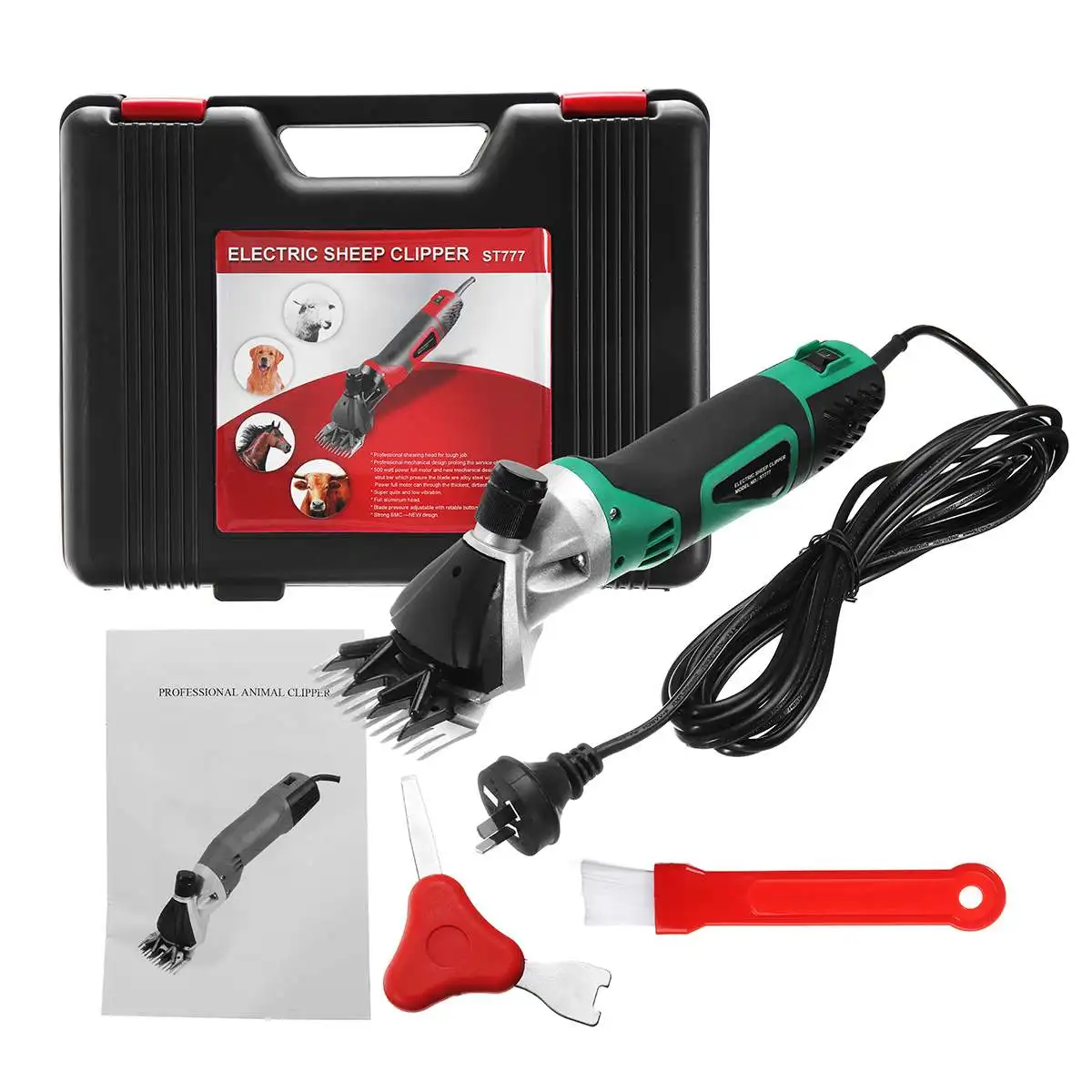 Doersupp 6 скоростей 1500 Вт электрическая для стрижки овец Ножницы стригальная машинка для стрижки коз машины 2400р/мин EU/AU/US Plug