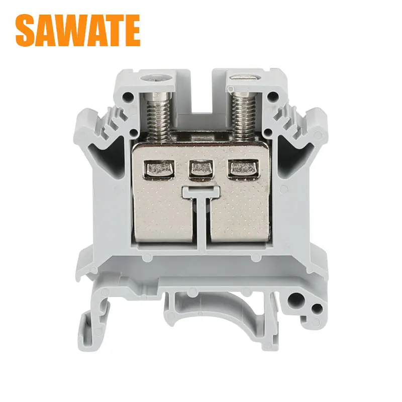 

10Pcs Din Rail Terminal Blocks UK-16 Instead of PHOENIX CONTACT Universal Class Connector Screw Terminal UK16 Terminal Blocks
