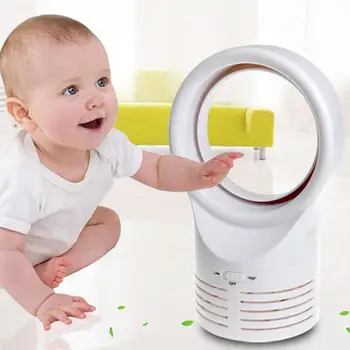 

Mini Portable Desktop Bladeless Fan Cute No Fan-Leaf Cooler Cooling Fan for Office Study