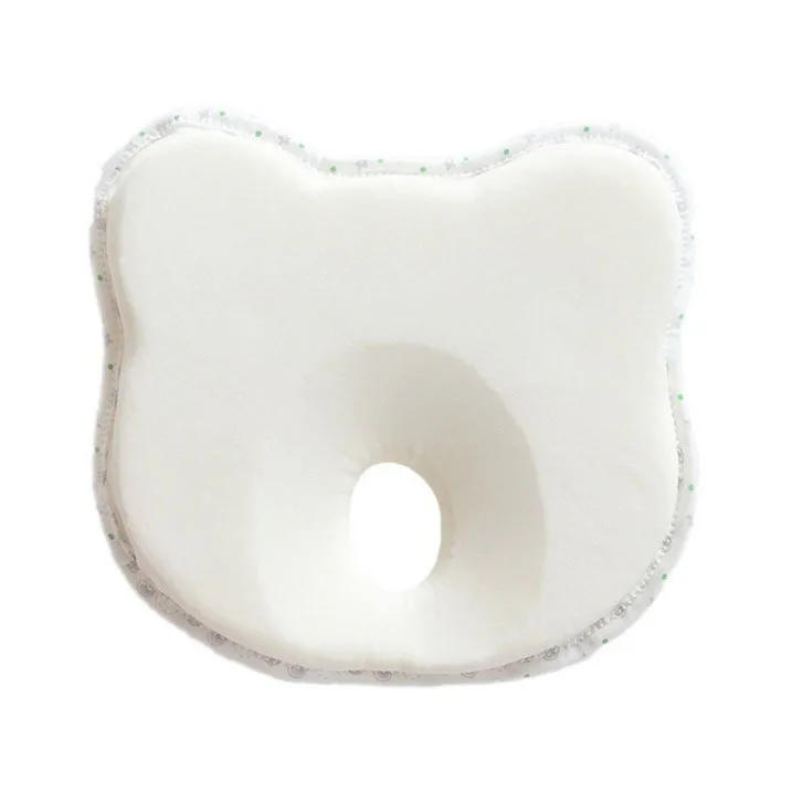 bear Shape Beige Детская подушка из пены с эффектом памяти, дышащие подушки для формирования головы для предотвращения плоской головы, эргономичный подголовник высокого качества - Цвет: bear Shape Beige