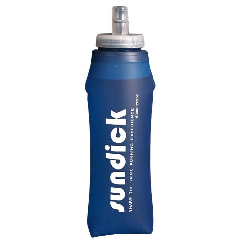 

600ml TPU Soft Drink Water Bottle Folding Water Bag Environmental Protection Collapsible Portable Outdoor Sports Water Bottles