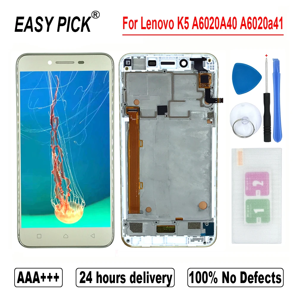 Skup Dla Lenovo Vibe K5 A6020A40 A6020a41 wyświetlacz LCD montaż digitizera ekranu dotykowego dla Lenovo K5 Plus A6020A46 A6020l36 a6020l37