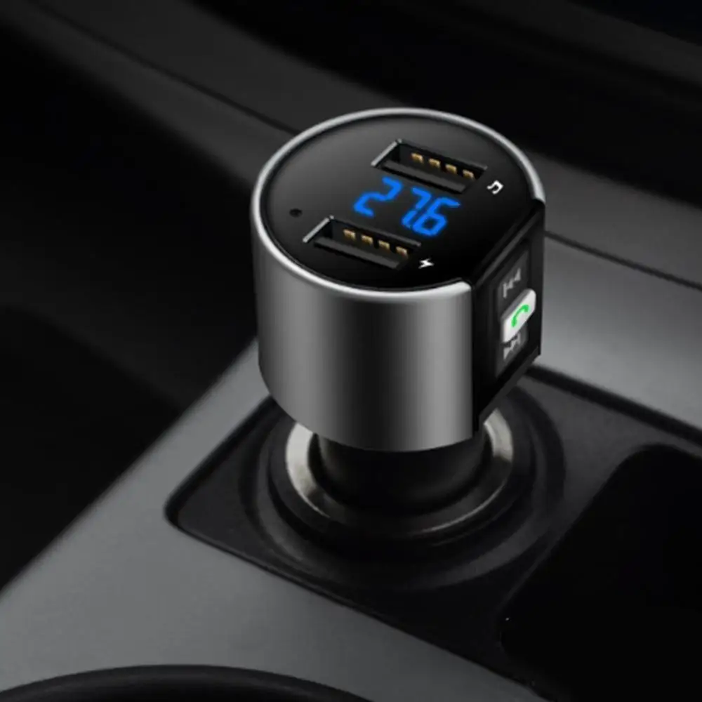 

Car Bluetooth FM Transmitter With Dual USB Charge Port 5V 3.4A Car Bluetooth FM Transmitter USB Charge Car