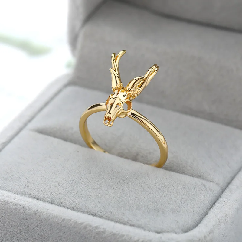 Vintage Punk Skeleton Skulls Rings Women Man HipHop Jewelry Stainless Steel Satan Devil Finger Accessories Friend finger ring stainless steel ring jewelry accessories