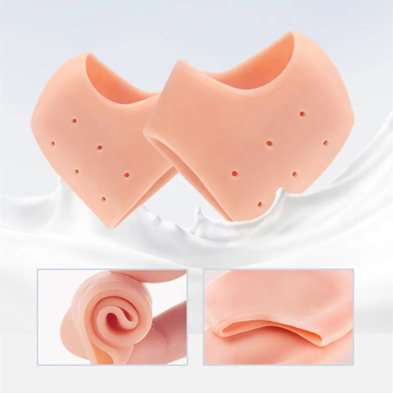 2 Pieces Heel Protector Protective Sleeve Heel Spur Pads for Relief Plantar Fasciitis Heel Pain Reduce Pressure on Heel