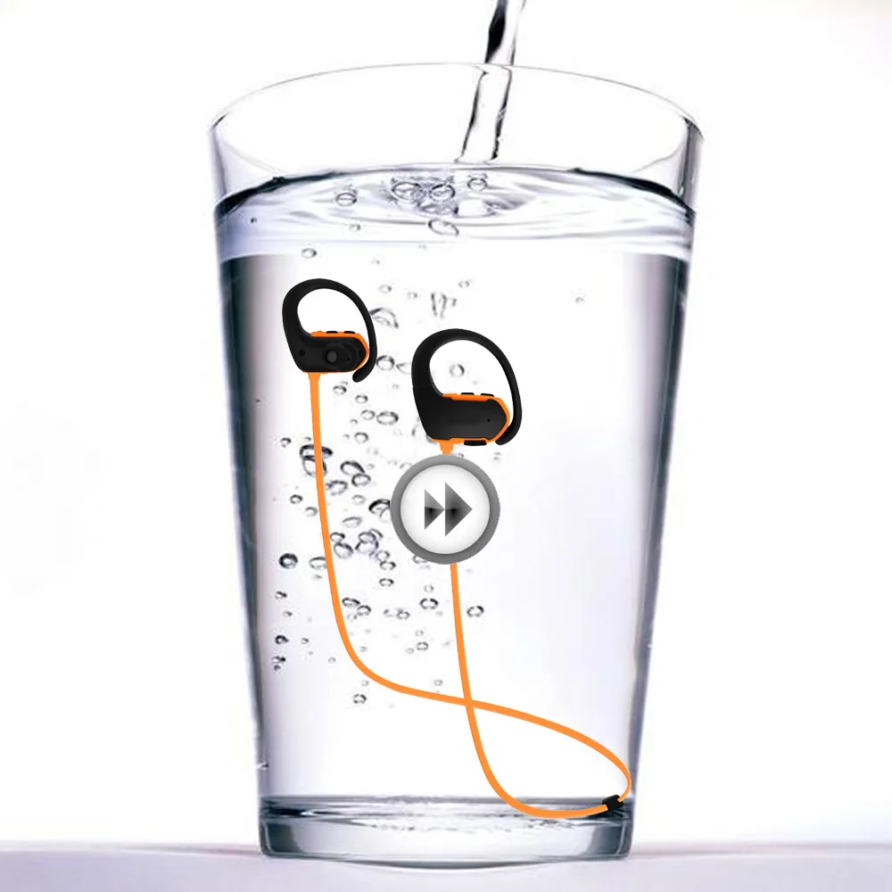 

High Quality Waterproof Sports Ear Hook Noise Canceling Wireless Bluetooth Earphones BT Headsets Audio Headphone With Microphone