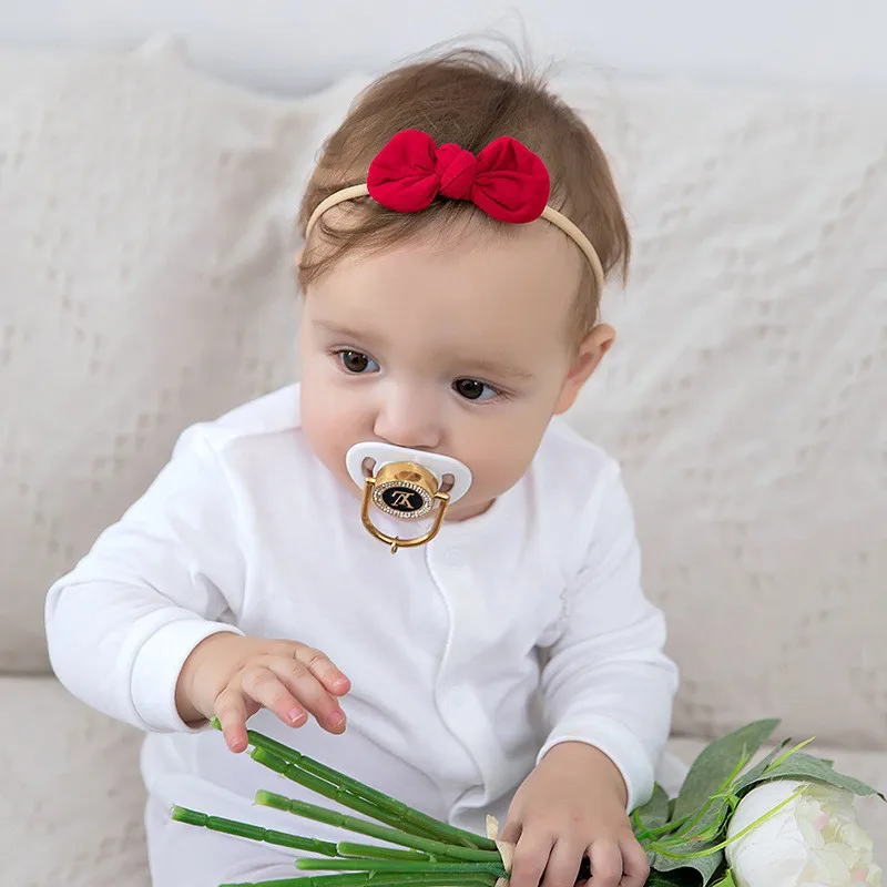

Children's lovely headwear pure cotton bow baby hair ring without trace damage hair nylon rubber band hair cord