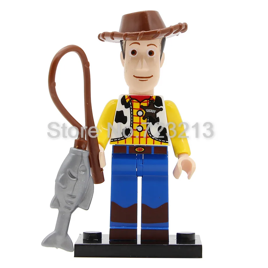 Single Sale Toy Story IV Figure Buzz Lightyear Woody Aliens Jessie Dragon Building Blocks Set Models Toys JR1712 - Цвет: Woody