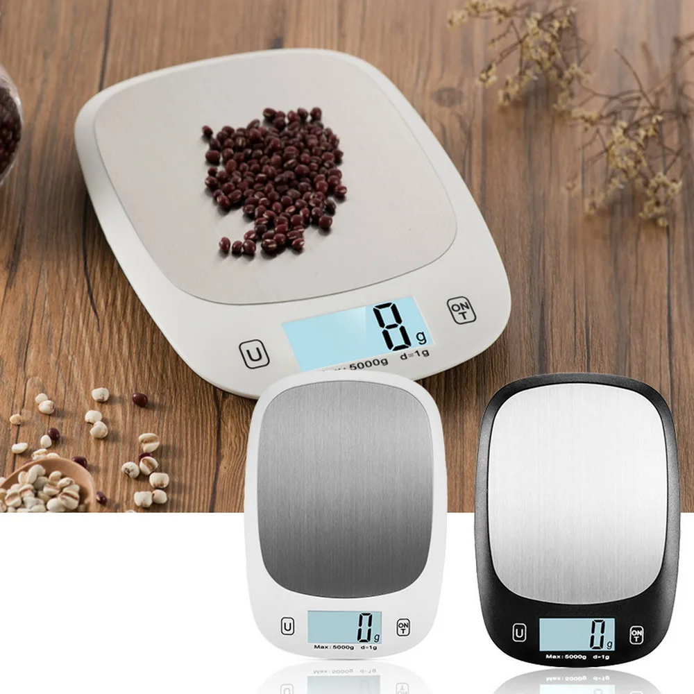 

5kg/1g Small Portable LCD Digital Scale For Kitchen Food Precise Postal Cooking Scale Baking Scale Balance Measuring Weight