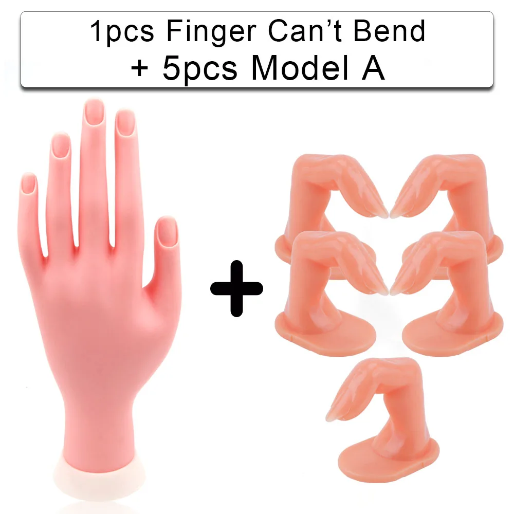 Ручной инструмент для маникюра палец Практика Модель 5/10 шт. накладные ногти обучение поддельные ручной Красота искусство натуральный Профессиональный лак для ногтей для принтеров - Цвет: 5pcs Set A