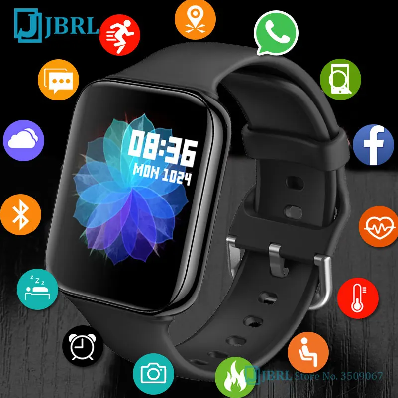 Спортивные водонепроницаемые Bluetooth умные часы для женщин и мужчин Смарт-часы с