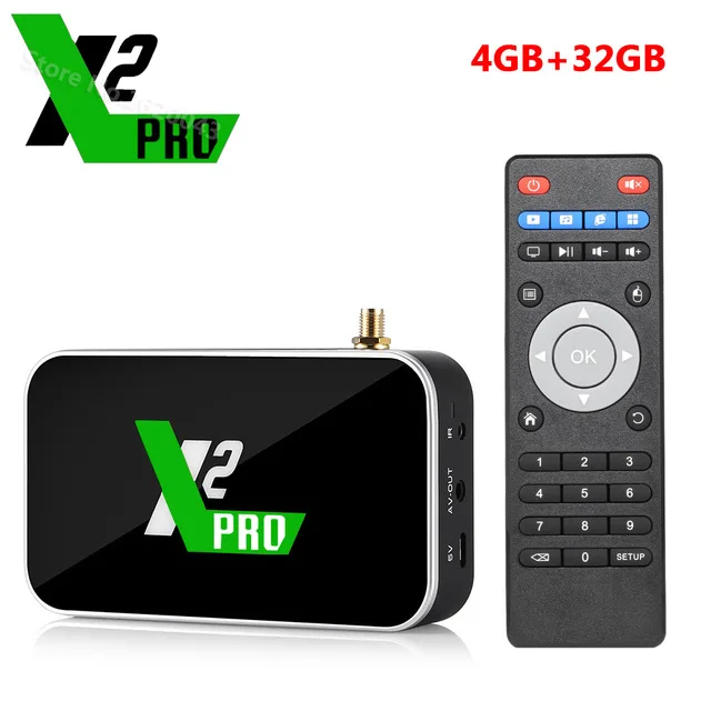 X2 PRO UGOOS X2 PRO Smart Android 9,0 ТВ приставка Amlogic S905X2 4 Гб DDR4 32 Гб 2,4G 5G WiFi 1000M Bluetooth 4K HD медиаплеер 2G16G X2 cube - Цвет: X2 PRO