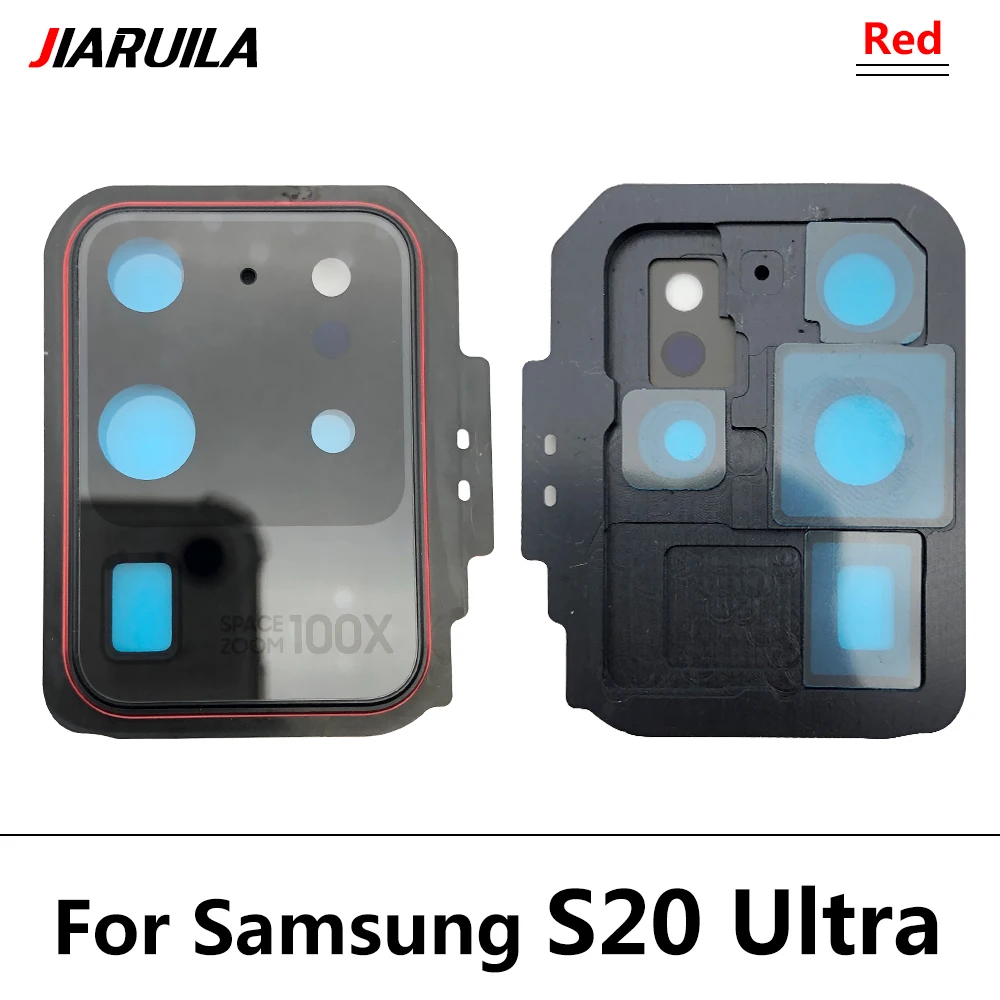 Premium Rear Camera Glass Lens Frame Holder with Adhesive Backing