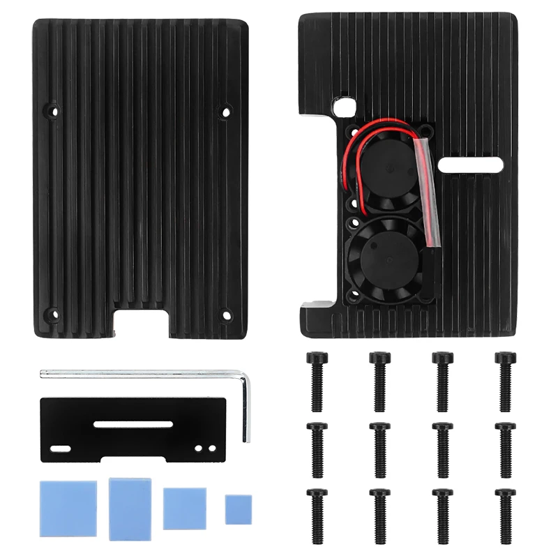 3b caixa de alumínio dual fan de
