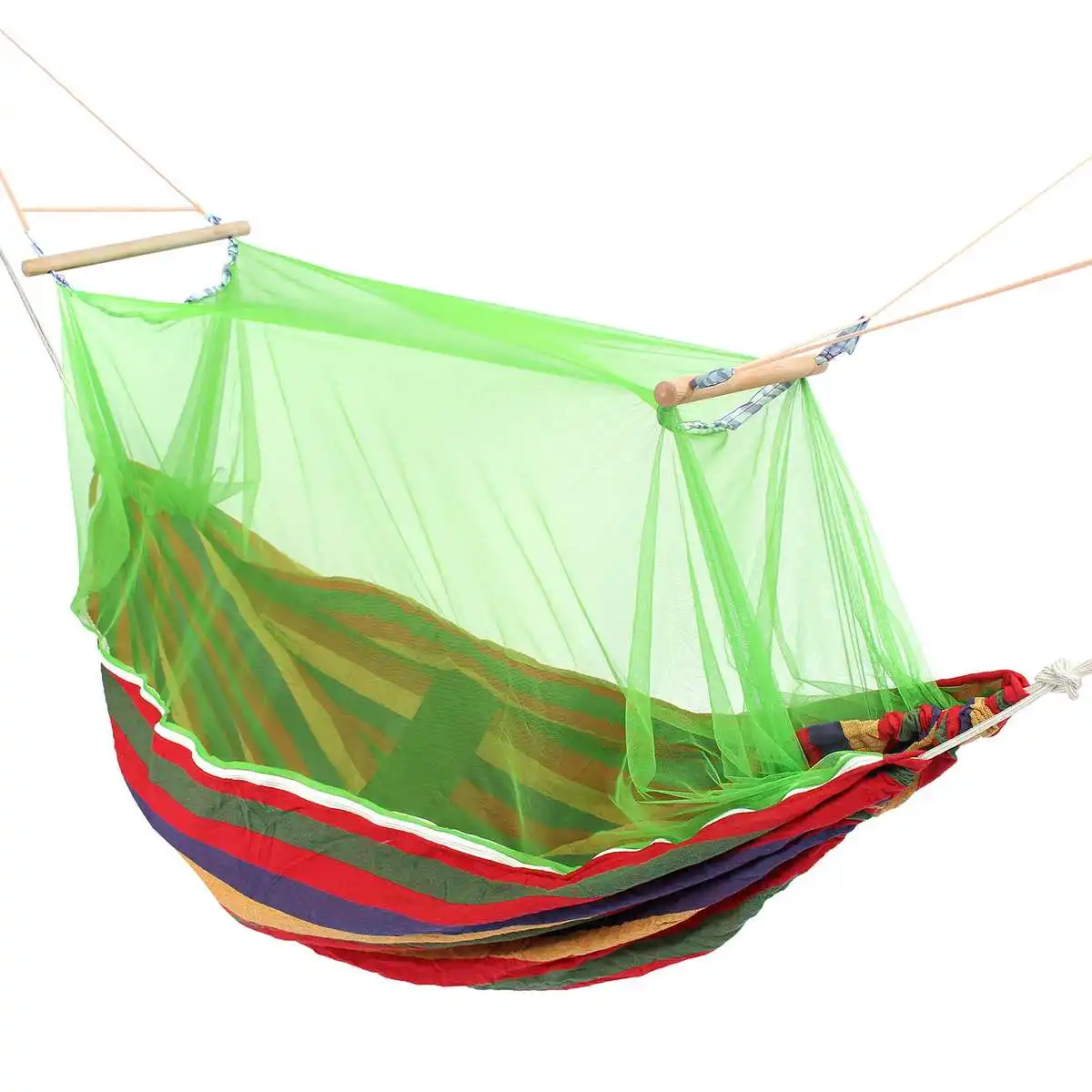 

3 Color Outdoor Mosquito Net Parachute Hammock Portable Camping Hanging Sleeping Bed High Strength Sleeping Swing 190x150cm
