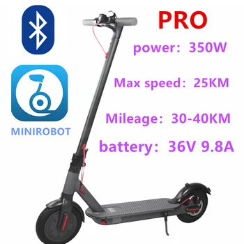 

9.8AH 40KM Range Electric Scooter Smart App Scooter Lock LCD Color Display powerful 250W scooter M365 PRO