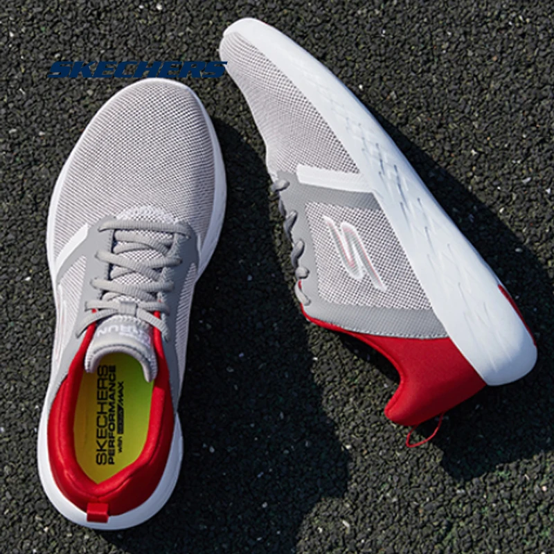 Skechers/мужская повседневная обувь; GORUN светильник; износостойкая обувь; Мужская оригинальная брендовая Роскошная прогулочная обувь; высокое качество; 55069-GYRD