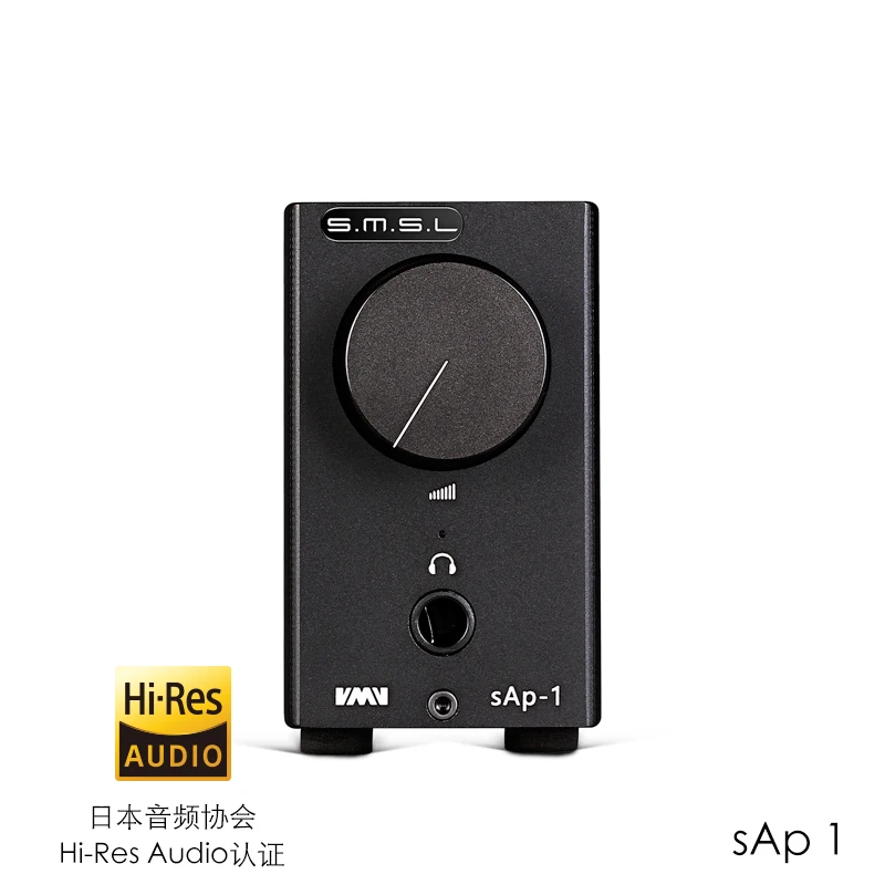 SMSL SAP 1Mini Player Headphone Amplifier Portable Desktop 110V 220V PC MP3 6 5mm Output Interface with 6 5mm to 3 5mm Interface