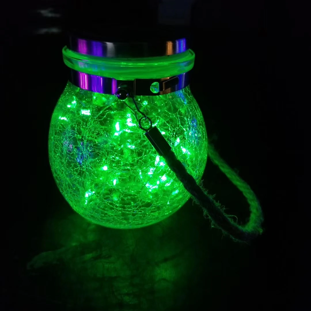 Светодиодный Сказочный светильник на солнечной батарее Mason Jar светильник s для наружного Патио вечерние свадебные садовые украшения для двора светодиодный лампы - Испускаемый цвет: Green