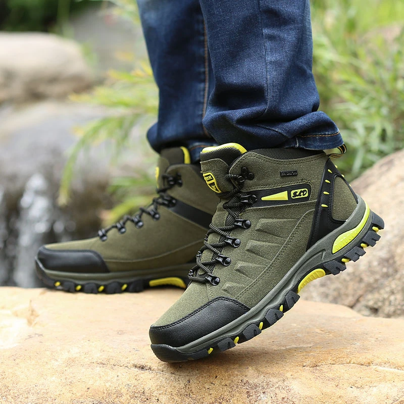 Máxima vocal cavidad Zapatos impermeables de alpinismo al aire libre para hombre, zapatillas de  senderismo transpirables de cuero, botas de Trekking de corte medio, botas  tácticas|Zapatos de senderismo| - AliExpress