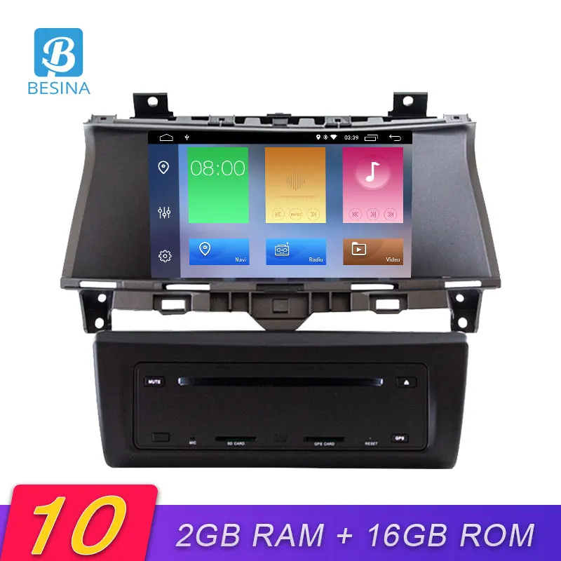Besina Android 10 автомобильный dvd-плеер для HONDA Accord 08 2008-2018 Мультимедиа GPS Навигация