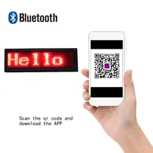 Bluetooth перезаряжаемый программируемый прокрутки светодиодный дисплей pin бейдж тег цифровой/визитная карточка дисплей этикетка дропшиппинг