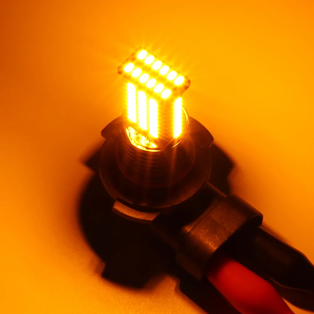 2 шт. авто светодиодный Противотуманные фары лампы 3200LM 12 V-24 V 3000K 3014SMD для Ford
