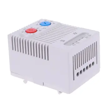 

Small compact adjustable temperature controller ZR011 dual thermostat connecting heater fan for cabinet ZR 011