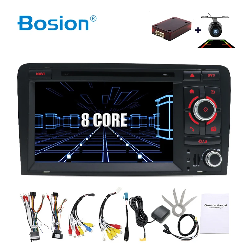 Восьмиядерный Android 8,1 автомобиль DVD gps для Audi A3 2006-2011 с dvd плеер Радио стерео аудио авто мультимедиа экран навигации BT