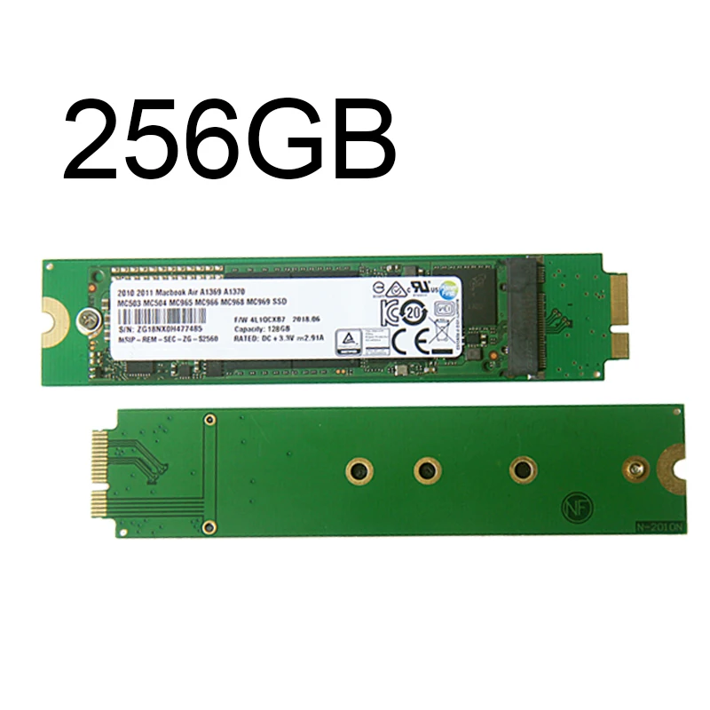 256 ГБ SSD для 2010 2011 Macbook Air A1369 A1370 твердотельный диск MC503 MC504 MC965 MC966 MC968 MC969 жесткого диска