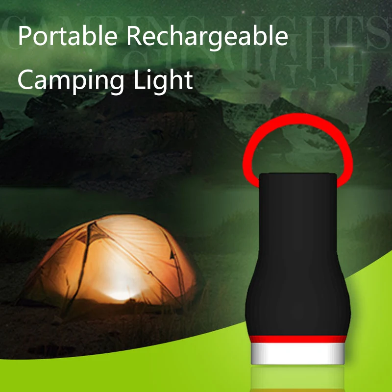 New Style Lighting Tent Light Outdoor LED Camping Lamp Rechargeable Camping Lamp Campsite Lamp Simple Hand Lantern