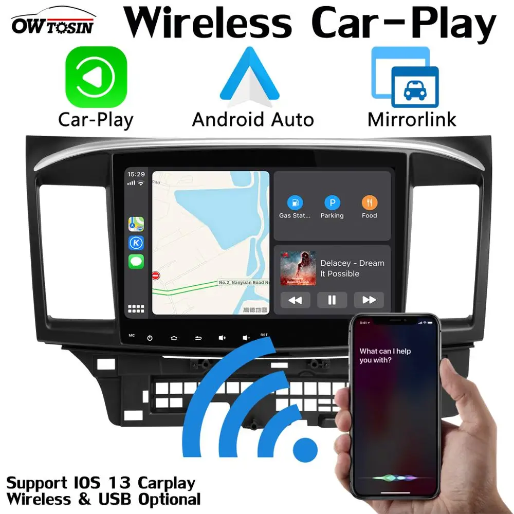 10," PX6 4G+ 64G Android 9,0 автомобильный мультимедийный плеер радио gps навигация для Mitsubishi lancer 2008- DSP CarPlay головное устройство