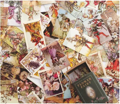 100 шт, мини старые книги, рукоделие, мусорный дневник, ангел, планировщик, художественная живопись, клипбук, украшение, бумага, сделай сам, скрапбукинг, альбом - Цвет: Huaxianzi