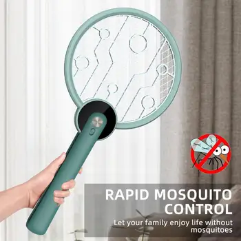 

2020 NEW USB Rechargeable Electric Fly Mosquito Racket mosquito killer Handheld fly killer Bug Zapper Handheld Racket 1000mAh