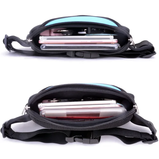 Unisex Waterproof Running Waist BagSport Waist Pack Mobile Phone Holder Bag Gym Fitness Bag Sport Running Belt Bag 3