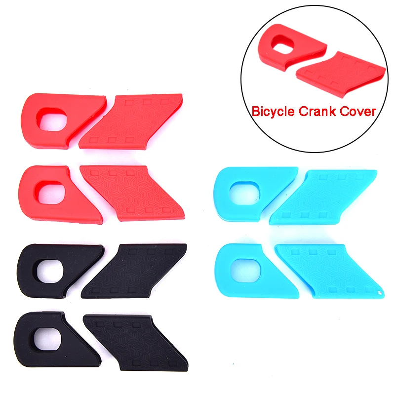 

4Pcs Bicycle Crank Cover Silicone Arm Sleeve MTB Cycling Crankset Protect Non-slip Chainwheel Crank Protector Bike Accessories