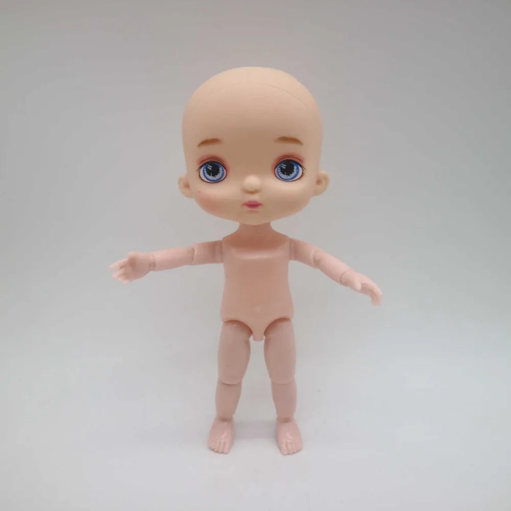 16 см Соединенные куклы тела, как кукла-холал - Цвет: Nude doll 1