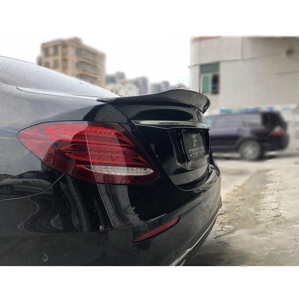Carbon Fiber Rear Trunk Spoiler for Mercedes-Benz E Class W213 E300 E400 E43 E63 4 Door- Rear Wing Spoiler Boot Lid
